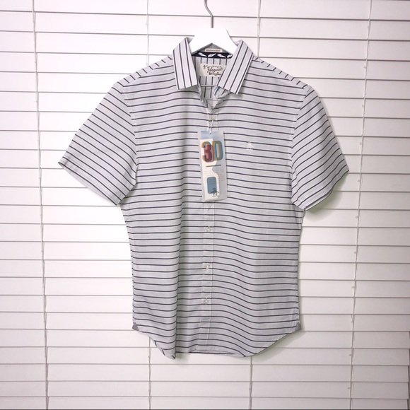 Original Penguin 3D Heritage Slim Fit Button Down - Picture 1 of 4